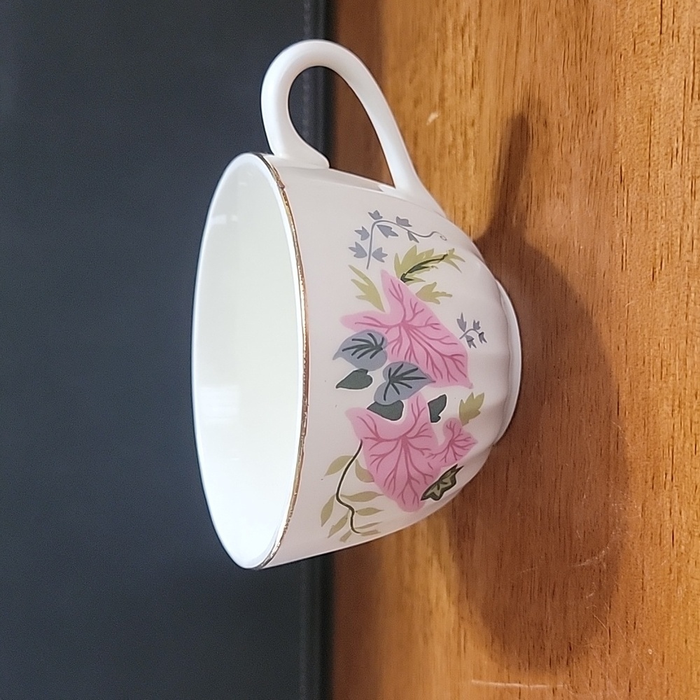 Vintage W S George Caladium Tea Coffee Cup and Saucer - Picture 3 of 5